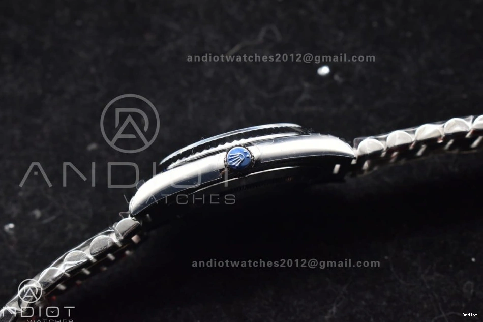 On 904L Dial DayDate A3255 Blue President 40 Stick Steel Ice V2 SS GMF Bracelet 0423